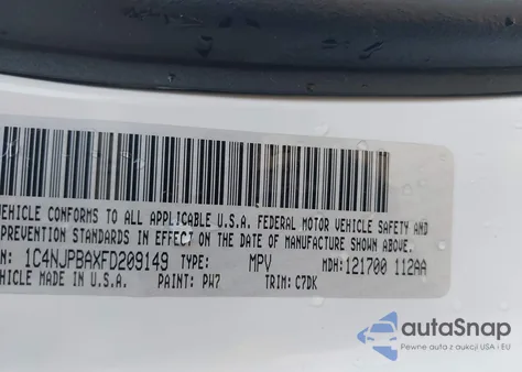 2015 Jeep Patriot Sport from USA, damaged, VIN 1C4NJPBAXFD209149